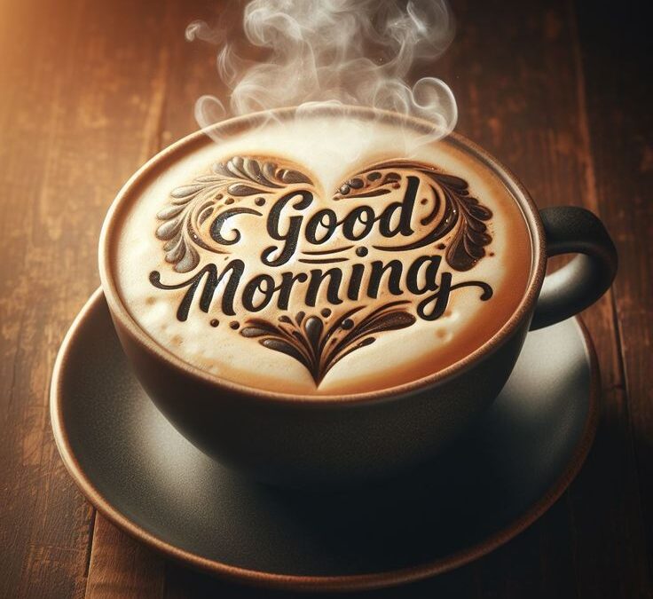 Keindahan Kopi dengan Susu yang Mengundang Selamat Pagi